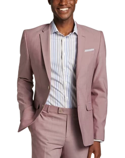 Egara Skinny Fit Suit Separates Coat, Red