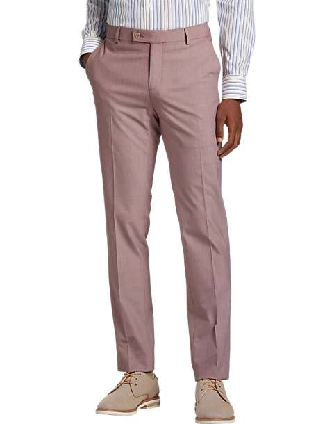 Egara Skinny Fit Suit Separates Pants, Red 3 Egara Skinny Fit Suit Separates Pants, Red