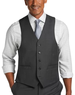 Lauren By Ralph Lauren Classic Fit Suit Separates Vest, Gray
