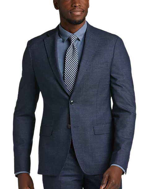 Calvin Klein X-Fit Slim Fit Suit Separates Coat, Blue Tic 3 Calvin Klein X-Fit Slim Fit Suit Separates Coat, Blue Tic