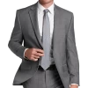 Lauren By Ralph Lauren Classic Fit Suit, Gray Windowpane Plaid -Men Clothing Shop MW40 3WXN 64 LAUREN BY RALPH LAUREN GRAY WINDOWPANE MAIN