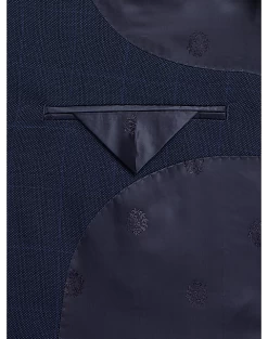 Lauren By Ralph Lauren Classic Fit Suit, Blue Windowpane Plaid -Men Clothing Shop MW40 3WXW 67 LAUREN BY RALPH LAUREN BLUE WINDOWPANE ALT4