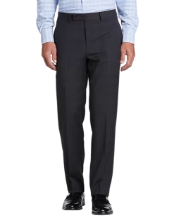 Michael Strahan Classic Fit Suit, Blue Plaid -Men Clothing Shop MW40 3WYC 66 MICHAEL STRAHAN CHARCOAL PLAID ALT2
