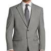 Michael Strahan Classic Fit Suit, Black & White Birdseye -Men Clothing Shop MW40 3WYE 88 MICHAEL STRAHAN B W BIRDEYE MAIN