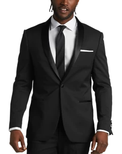 Wilke-Rodriguez Slim Fit Shawl Lapel Tuxedo, Black