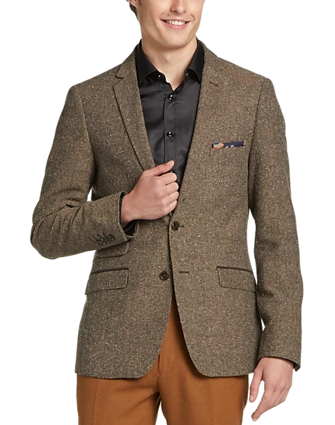 Paisley & Gray Slim Fit Suit Separates Coat, Caramel Donegal 8 Paisley & Gray Slim Fit Suit Separates Coat, Caramel Donegal - Image 6