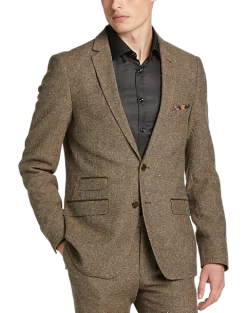 Paisley & Gray Slim Fit Suit Separates Coat, Caramel Donegal