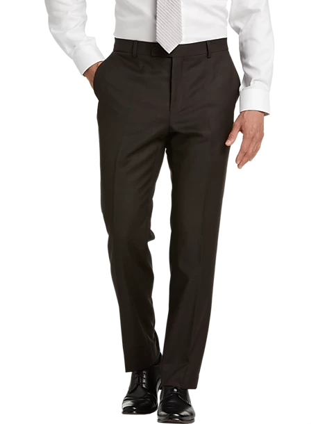 Awearness Kenneth Cole Slim Fit Suit, Brown Plaid 5 Awearness Kenneth Cole Slim Fit Suit, Brown Plaid - Image 3