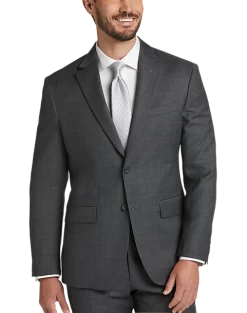 Pronto Uomo Platinum Modern Fit Suit, Gray Plaid