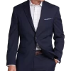 Pronto Uomo Platinum Platinum Modern Fit Suit, Navy Windowpane Plaid