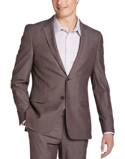 Egara Skinny Fit Suit Separates Coat, Blue Twill