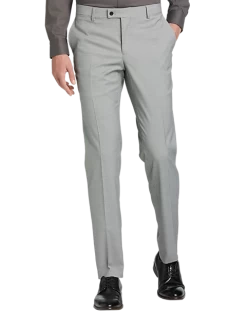 Egara Skinny Fit Suit Separates Pant, Black & White Houndstooth