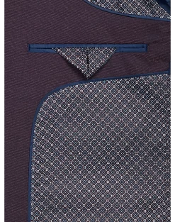 Egara Skinny Fit Suit Separates Coat, Plum Tic -Men Clothing Shop MW40 3X2D 07 EGARA ORANGE PLUM TIC ALT2 1