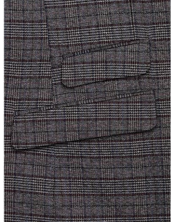 Paisley & Gray Slim Fit Suit Separates Coat, Red Check -Men Clothing Shop MW40 3X46 66 PAISLEY GRAY CHARCOAL RED CHECK ALT4