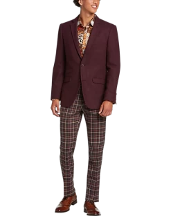 Paisley & Gray Slim Fit Suit Separates Coat, Deep Wine 12 Paisley & Gray Slim Fit Suit Separates Coat, Deep Wine -Men Clothing Shop MW40 3X4A 07 PAISLEY GRAY DEEP WINE ALT5