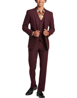 Paisley & Gray Slim Fit Suit Separates Coat, Deep Wine 13 Paisley & Gray Slim Fit Suit Separates Coat, Deep Wine -Men Clothing Shop MW40 3X4A 07 PAISLEY GRAY DEEP WINE ALT9