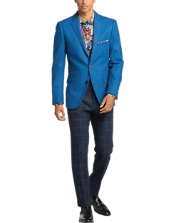 Paisley & Gray Slim Fit Suit Separates Coat, Cobalt Blue -Men Clothing Shop MW40 3X4V 14 PAISLEY GRAY COBALT BLUE ALT5