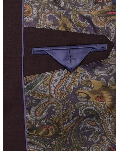 Tayion Classic Fit Suit Separates Coat, Wine Plum -Men Clothing Shop MW40 3X60 07 TAYION WINE PLUM PURPLE ALT2