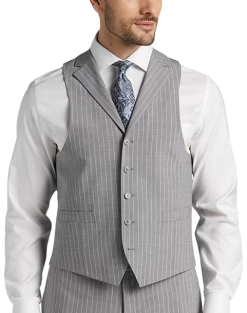 Michael Strahan Classic Fit Suit Gray Stripe 12 Michael Strahan Classic Fit Suit Gray Stripe -Men Clothing Shop MW40 3X9W 34 MICHAEL STRAHAN GRAY STRIPE ALT3
