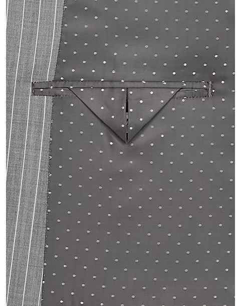 Michael Strahan Classic Fit Suit Gray Stripe 7 Michael Strahan Classic Fit Suit Gray Stripe - Image 5