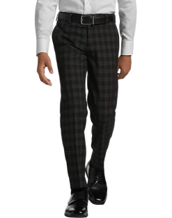 Kenneth Cole Reaction Boy's Suit, Black Plaid -Men Clothing Shop MW40 3XD8 80 KENNETH COLE BLACK PLAID ALT2
