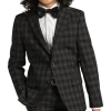 Kenneth Cole Reaction Boy's Suit, Black Plaid 2 Kenneth Cole Reaction Boy's Suit, Black Plaid -Men Clothing Shop MW40 3XD8 80 KENNETH COLE BLACK PLAID MAIN