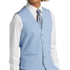 Egara Skinny Fit Suit Separates Vest, Sky Blue
