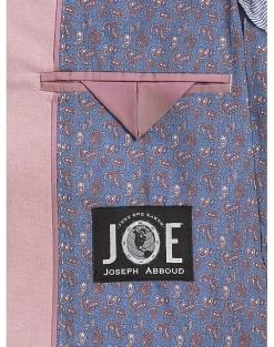 JOE Joseph Abboud Slim Fit Linen Blend Suit Separates Coat, Teal -Men Clothing Shop MW40 3XGF 11 JOE JOSEPH ABBOUD RASPBERRY ALT3 1
