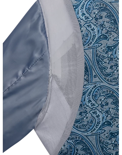 Egara Skinny Fit Suit Separates Coat, Gray & Blue Plaid 6 Egara Skinny Fit Suit Separates Coat, Gray & Blue Plaid - Image 4