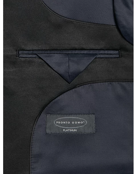Pronto Uomo Platinum Modern Fit Notch Lapel Suit Separates Tuxedo Jacket, Navy 5 Pronto Uomo Platinum Modern Fit Notch Lapel Suit Separates Tuxedo Jacket, Navy - Image 3