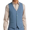 Paisley & Gray Slim Fit Suit Separates Vest Slate Blue