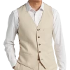 Paisley & Gray Slim Fit Suit Separates Vest, Silky Beige