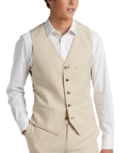 Paisley & Gray Slim Fit Suit Separates Vest, Silky Beige