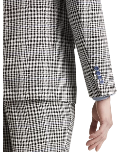 Paisley & Gray Slim Fit Suit Separates, Black And White Houndstooth -Men Clothing Shop MW40 3XK5 87 PAISLEY GRAY BLACK WHITE HOUNDS CHECK ALT2