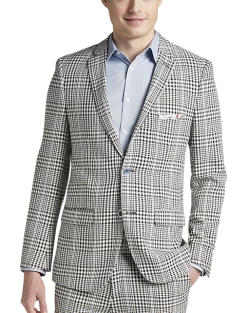 Paisley & Gray Slim Fit Suit Separates, Black And White Houndstooth
