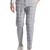 Paisley & Gray Slim Fit Suit Separates Pants, Blue & Beige Check