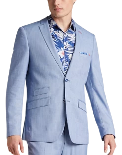 Paisley & Gray Slim Fit Suit Separates Coat, Blue Sharkskin