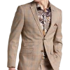 Paisley & Gray Slim Fit Suit Separates Coat, Tan And Gray Plaid -Men Clothing Shop MW40 3XL0 65 PAISLEY GRAY TAN GREY PLAID MAIN