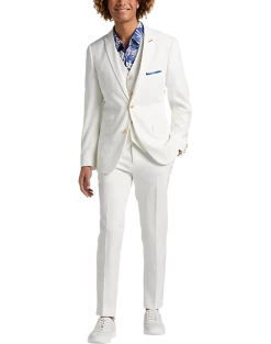 Paisley & Gray Slim Fit Suit Separates Jacket, White -Men Clothing Shop MW40 3XL5 49 PAISLEY GRAY LILY WHITE ALT9