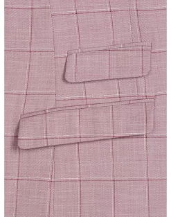 Paisley & Gray Slim Fit Suit Separates Coat, Cranberry Windowpane 12 Paisley & Gray Slim Fit Suit Separates Coat, Cranberry Windowpane -Men Clothing Shop MW40 3XLY 60 PAISLEY GRAY CRANBERRY WINDORPANE ALT4