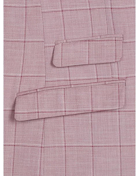 Paisley & Gray Slim Fit Suit Separates Coat, Cranberry Windowpane 7 Paisley & Gray Slim Fit Suit Separates Coat, Cranberry Windowpane - Image 5