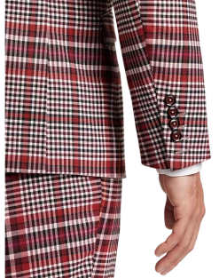 Paisley & Gray Slim Fit Suit Separates Coat, Pink Plaid 10 Paisley & Gray Slim Fit Suit Separates Coat, Pink Plaid -Men Clothing Shop MW40 3XMF 60 PAISLEY GRAY PINK PLAID ALT2