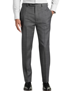 Calvin Klein X-Fit Slim Fit Suit Separates Pants, Gray Windowpane