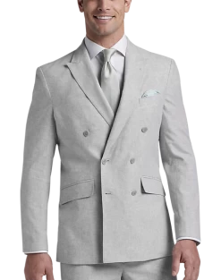 JOE Joseph Abboud Slim Fit Linen Blend Suit Separates Coat, Dusty Blue