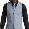 JOE Joseph Abboud Slim Fit Suit Separates Vest Light Blue Sharkskin -Men Clothing Shop MW40 3XNN 15 JOE JOSEPH ABBOUD LT BLUE SHARKSKIN MAIN