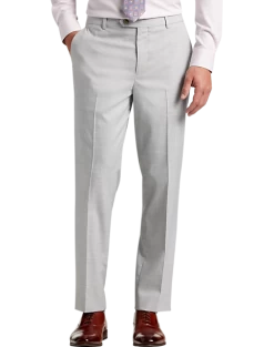 Pronto Uomo Modern Fit Suit Separates Pants, Light Gray Sharkskin