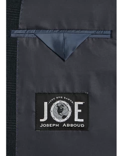 JOE Joseph Abboud Slim Fit Double Breasted Suit Separates Coat, Navy Plaid Seersucker -Men Clothing Shop MW40 3XTA 61 JOE JOSEPH ABBOUD NAVY PLAID ALT2