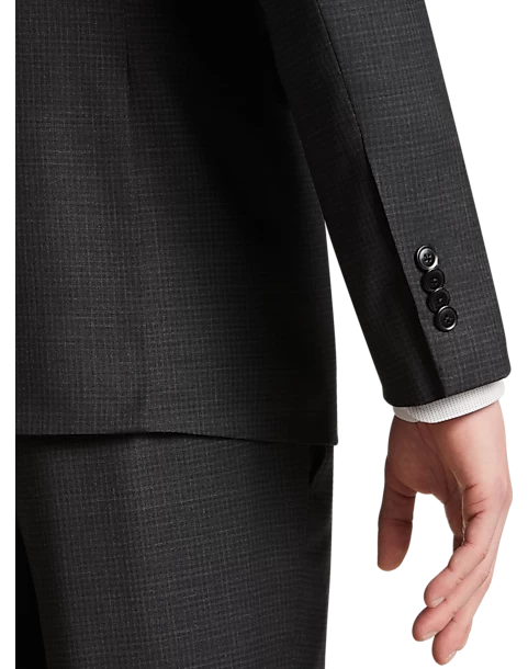 JOE Joseph Abboud Slim Fit Suit Separates Coat, Charcoal Check 4 JOE Joseph Abboud Slim Fit Suit Separates Coat, Charcoal Check - Image 2