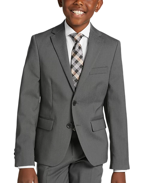 Michael Strahan Boys Suit Separates Jacket, Gray 3 Michael Strahan Boys Suit Separates Jacket, Gray