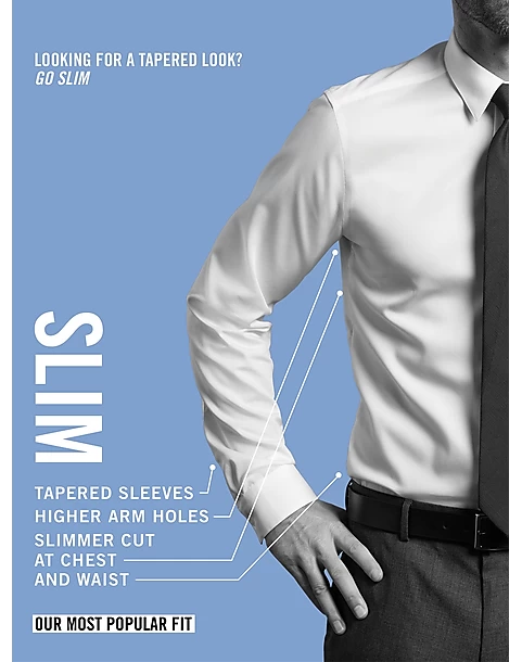 Calvin Klein Infinite Non-Iron Slim Fit Stretch Collar French Cuff Dress Shirt, Black 4 Calvin Klein Infinite Non-Iron Slim Fit Stretch Collar French Cuff Dress Shirt, Black - Image 2